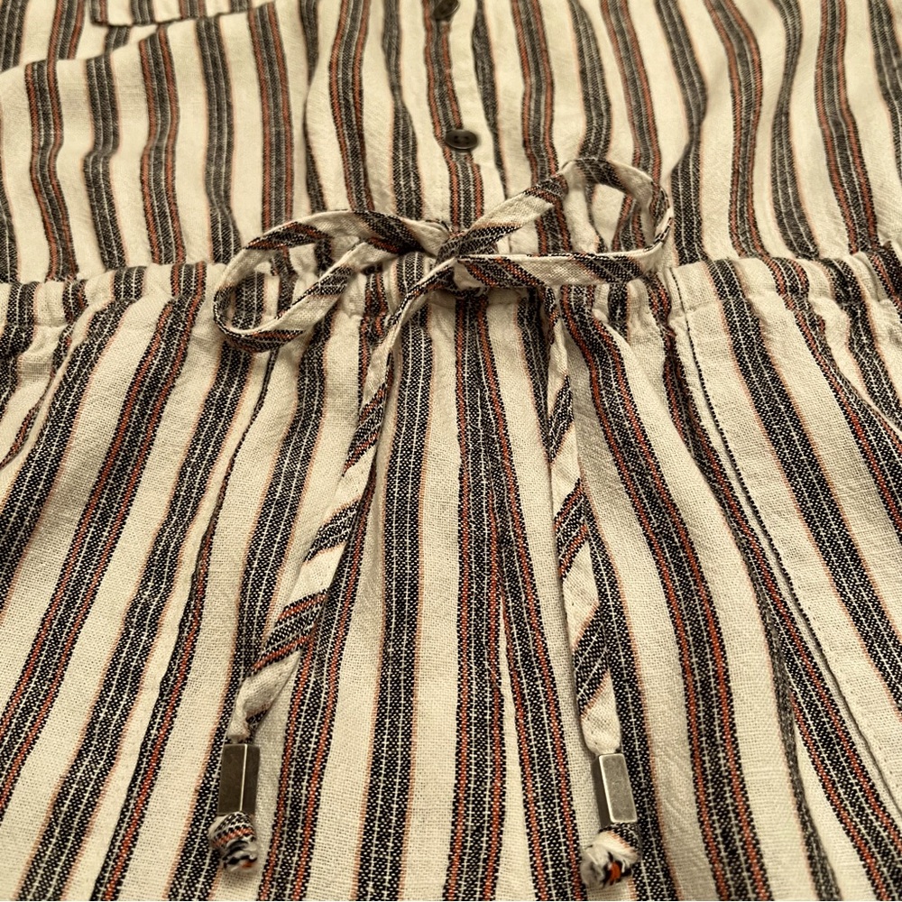 Kelly Renee Linen-Blend Striped Sleeveless Romper - Picture 9 of 9